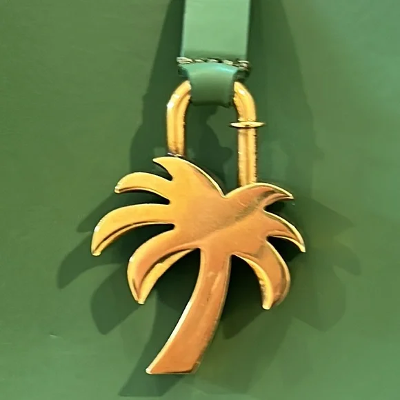 NWT Palm Angels Palm Tree Leather Hobo Bag - Picture 12 of 12